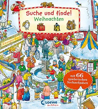 portada Suche und Finde! - Weihnachten: Mit 66 Spielerischen Suchaufgaben (Loewe von Anfang an) (en Alemán)