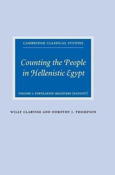 portada Counting the People in Hellenistic Egypt: Volume 1, Population Registers (p. Count) Hardback: Population Registers (P. Count) vol 1 (Cambridge Classical Studies) (en Inglés)