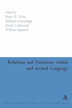 portada relations and functions within and around language (in English)