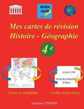 portada Mes cartes de révision Histoire - Géographie 4e (en Francés)