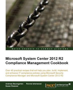 portada Microsoft System Center 2012 Compliance Management Cookbook (en Inglés)