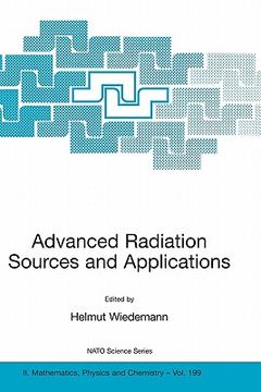 portada advanced radiation sources and applications (en Inglés)