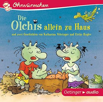 portada Die Olchis Allein zu Haus und Zwei Geschichten von Katharina Vöhringer und Ulrike Rogler (Cd): Ohrwürmchen-Hörbuch, ca. 30 min
