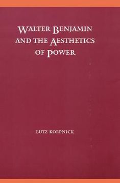 portada walter benjamin and the aesthetics of power (in English)