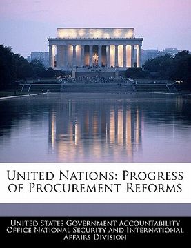 portada united nations: progress of procurement reforms (en Inglés)