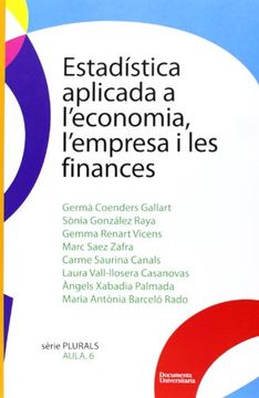 portada Estadística aplicada a l’economia, l’empresa i les finances (Plurals) (in Spanish)