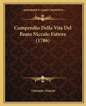 portada Compendio Della Vita Del Beato Niccolo Fattore (1786) (in Italian)