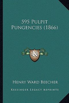 portada 595 pulpit pungencies (1866) (en Inglés)