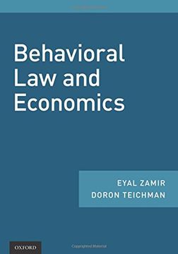 portada Behavioral law and Economics (en Inglés)