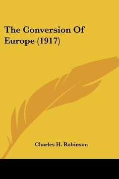 portada the conversion of europe (1917)