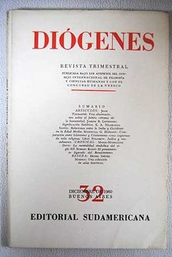 portada Revista trimestral Diogenes. Diciembre de 1960. Año VII. Nº32