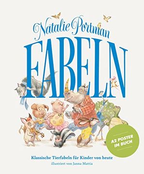 portada Fabeln: Klassische Tierfabeln für Kinder von Heute. Bilderbuch im Vintage-Stil mit Aktuellen Botschaften zu Umweltschutz und Fairem Miteinander. Für Kita & Grundschule (en Alemán)