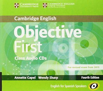 portada Objective First For Spanish Speakers Class Audio Cds (3) 4th Edition (in English)