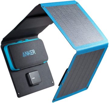 portada Anker® Cargador solar portátil USB de 24 W de 3 puertos con panel CIGS plegable