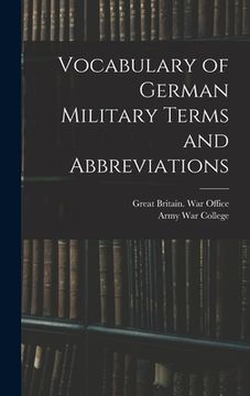portada Vocabulary of German Military Terms and Abbreviations (en Inglés)