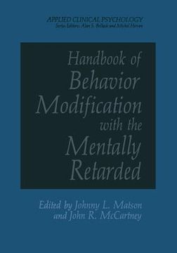 portada Handbook of Behavior Modification with the Mentally Retarded (in English)
