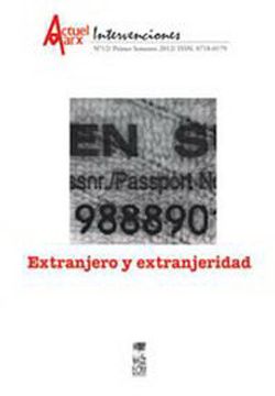 portada Extranjero y Extranjeridad. Actuel Marx nº 12 (in Spanish)