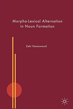 portada Morpho-Lexical Alternation in Noun Formation (en Inglés)