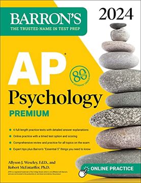 portada Ap Psychology Premium, 2024: 6 Practice Tests + Comprehensive Review + Online Practice (Barron'S Test Prep) (in English)