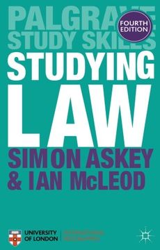 portada Studying Law (Palgrave Study Skills)