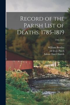 portada Record of the Parish List of Deaths. 1785-1819; 1785-1819