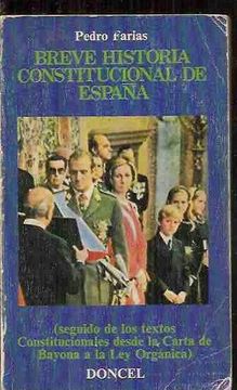 portada Breve Historia de la Constitucion de España