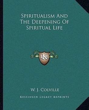 portada spiritualism and the deepening of spiritual life