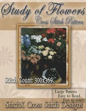 portada Study of Flowers Cross Stitch Pattern (in English)