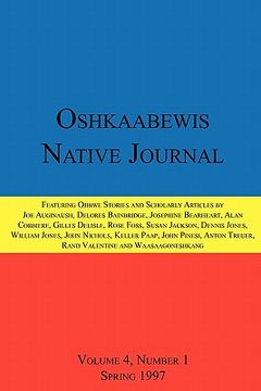 portada oshkaabewis native journal (vol. 4, no. 1) (in English)