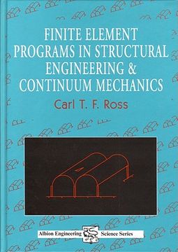 portada finite element programs in structural engineering and continuum mechanics (en Inglés)