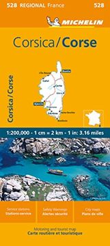portada France: Corsica map 528 (Michelin Maps, 528) (English and French Edition)
