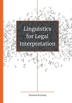 portada Linguistics for legal interpretation (en Inglés)