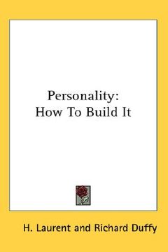 portada personality: how to build it (en Inglés)