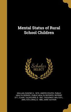 portada Mental Status of Rural School Children (en Inglés)