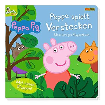 portada Peppa Pig: Peppa Spielt Verstecken - Mein Lustiges Klappenbuch: Pappbilderbuch mit Klappen (en Alemán)