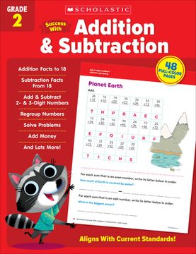 portada Scholastic Success with Addition & Subtraction Grade 2 Workbook (in English)
