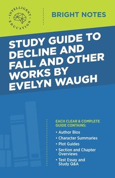 portada Study Guide to Decline and Fall and Other Works by Evelyn Waugh