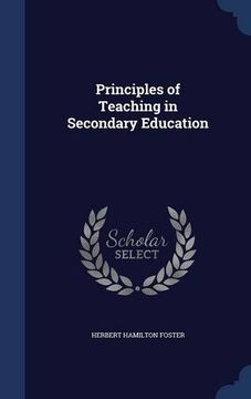 portada Principles of Teaching in Secondary Education