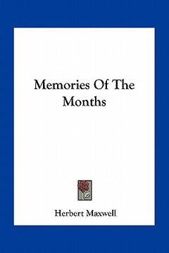 portada memories of the months (en Inglés)