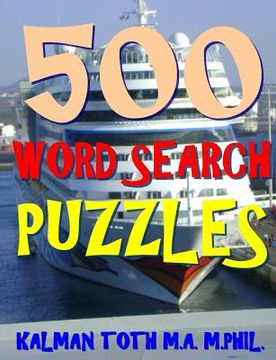 portada 500 Word Search Puzzles: Fun Way to Improve Your IQ (en Inglés)