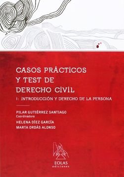 portada Casos Prácticos y Test de Derecho Civil i: Introducción y Derecho de la Persona