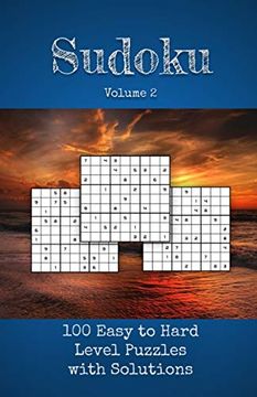 portada Sudoku Volume 2: 100 Easy to Hard Level Sudoku Puzzle Game Book for Adults Beginner to Expert 
