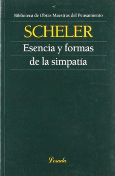 portada Esencia y Formas de la Simpatia (in Spanish)