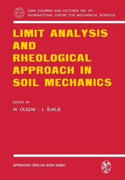 portada limit analysis and rheological approach in soil mechanics (en Francés)