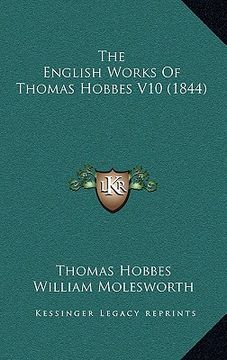 portada the english works of thomas hobbes v10 (1844) (in English)