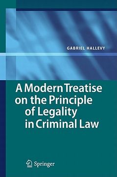 portada a modern treatise on the principle of legality in criminal law