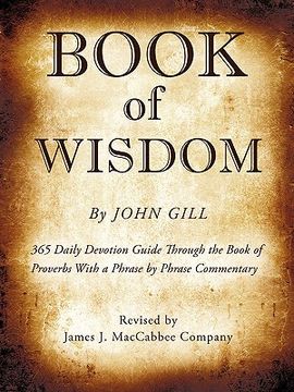 portada book of wisdom by john gill (en Inglés)