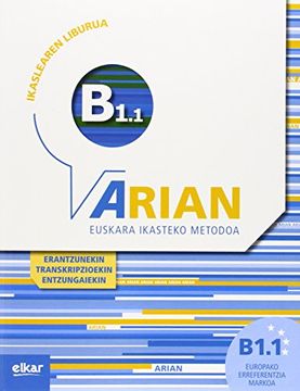 portada Arian B1.1 Ikaslearen liburua ( +CD audio ): (Erantzunak eta transkripzioak)