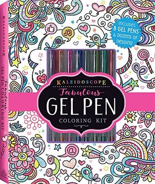 portada Kaleidoscope: Fabulous gel pen Coloring kit [With Pens (en Inglés)