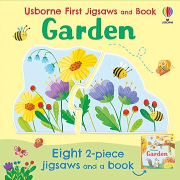 portada Usborne First Jigsaws: Garden (en Inglés)